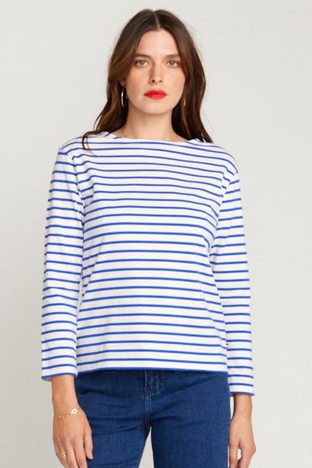 
                      
                        Breton Royal Blue Stripe Top White Base Royal Stripe
                      
                    