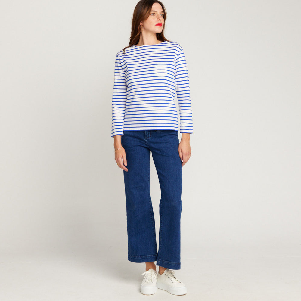 
                      
                        Breton Royal Blue Stripe Top White Base Royal Stripe
                      
                    