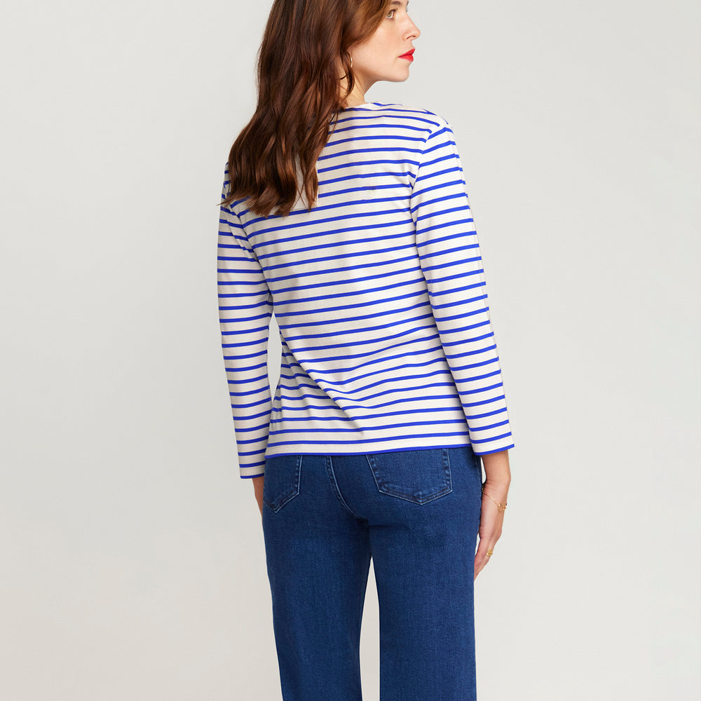 
                      
                        Breton Royal Blue Stripe Top White Base Royal Stripe
                      
                    