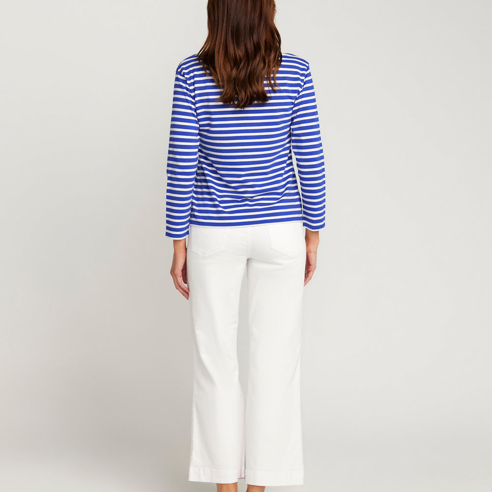 
                      
                        French Breton Boat Neck Top- Royal Blue Base White Stripe
                      
                    