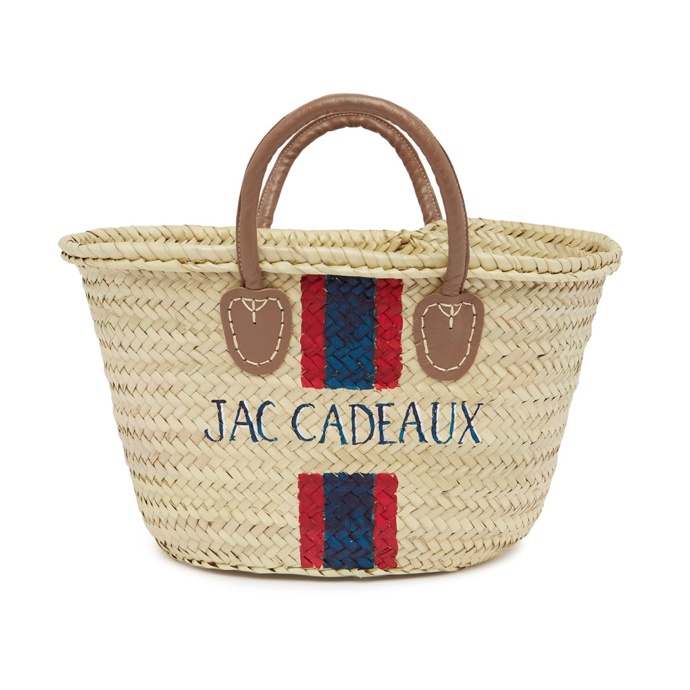 
                      
                        Jac Cadeaux Hand Painted Basket Bag With Leather Trim 🇫🇷
                      
                    