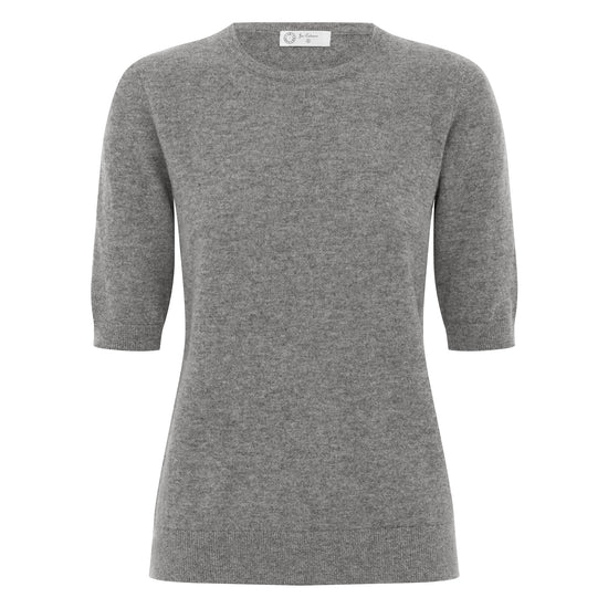 Margeaux Knit Top Cashmere & Wool - GREY