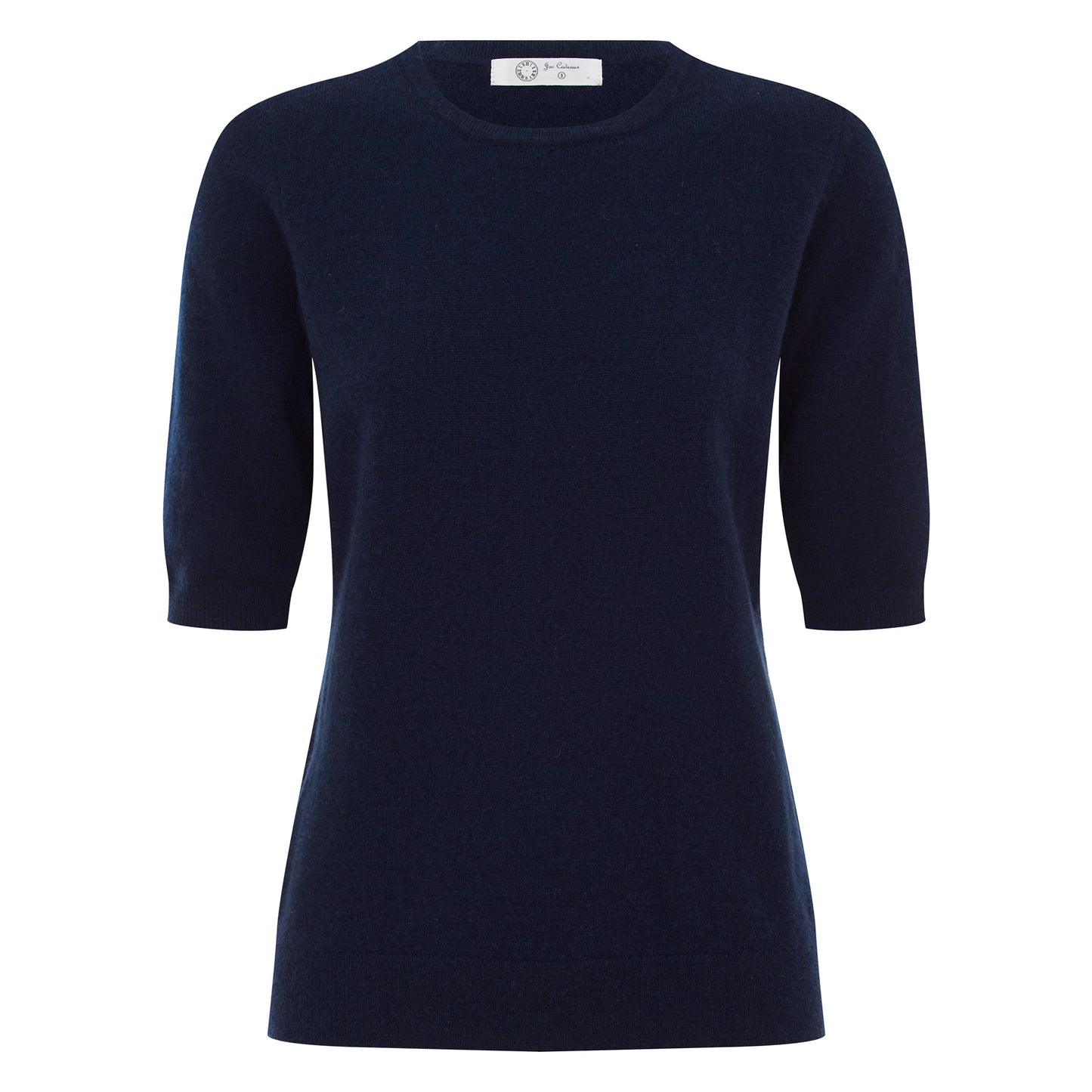 Margeaux Knit Top In Cashmere & Wool - NAVY BLUE
