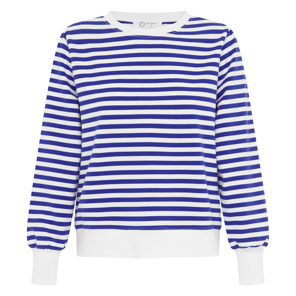 
                      
                        La Camille Breton Stripe Top - Royal Blue
                      
                    