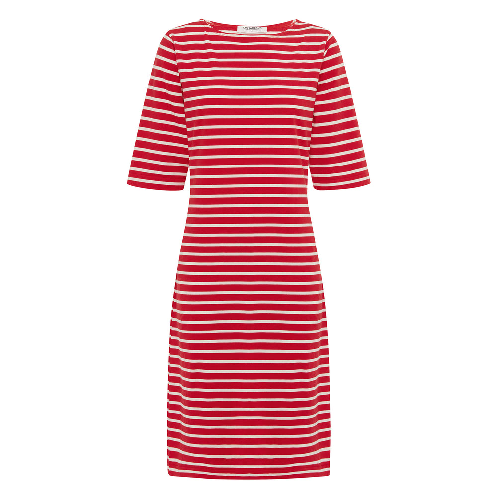 
                      
                        Brigitte Dress - Red White Stripe PREORDER 24 SEPTEMBER
                      
                    