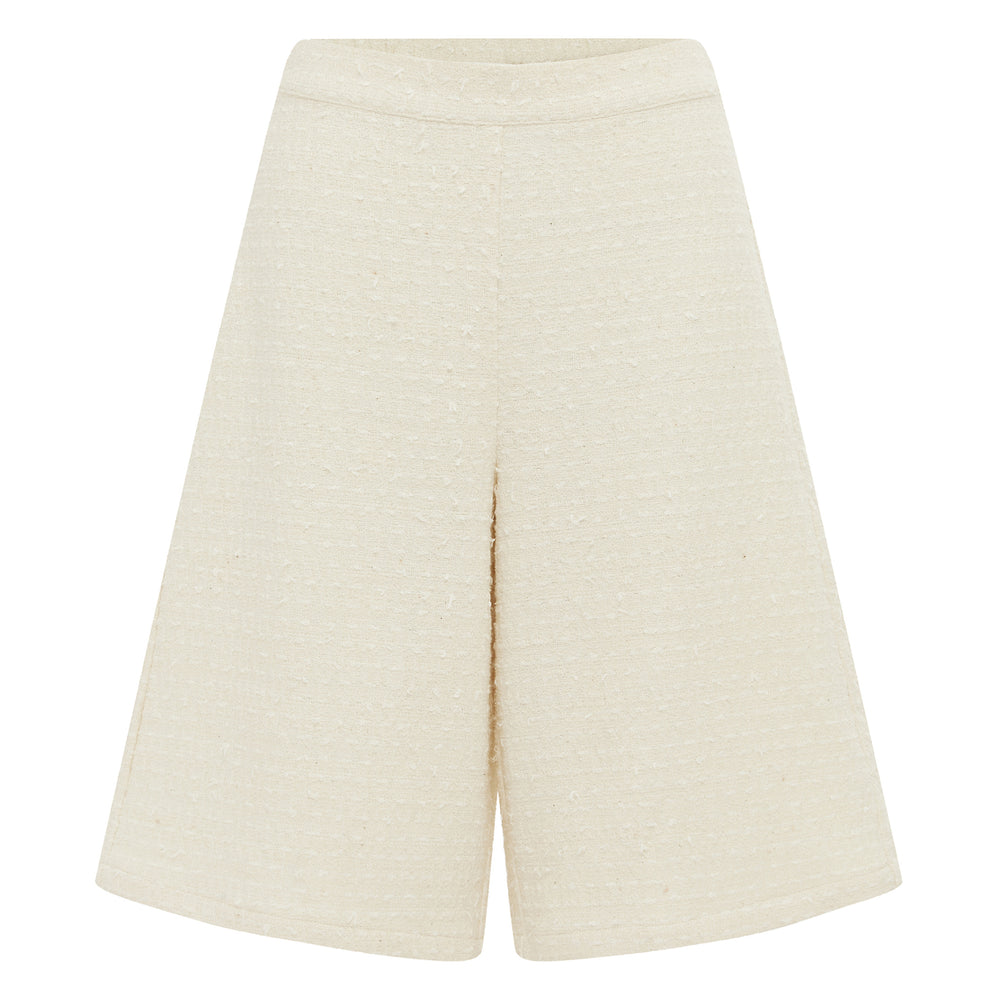 
                      
                        Bouclé Bermuda Shorts - Cream
                      
                    