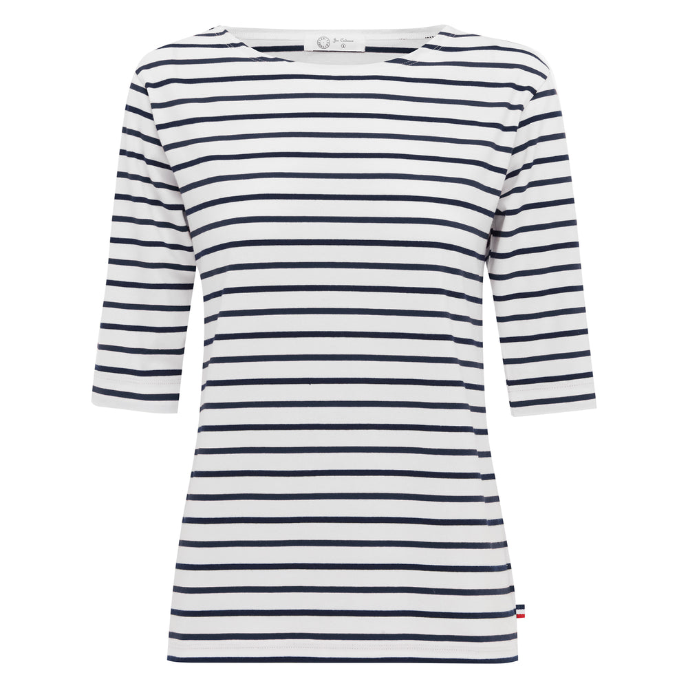 
                      
                        La Bouvier Navy Stripe French Tee - Boat Neck
                      
                    