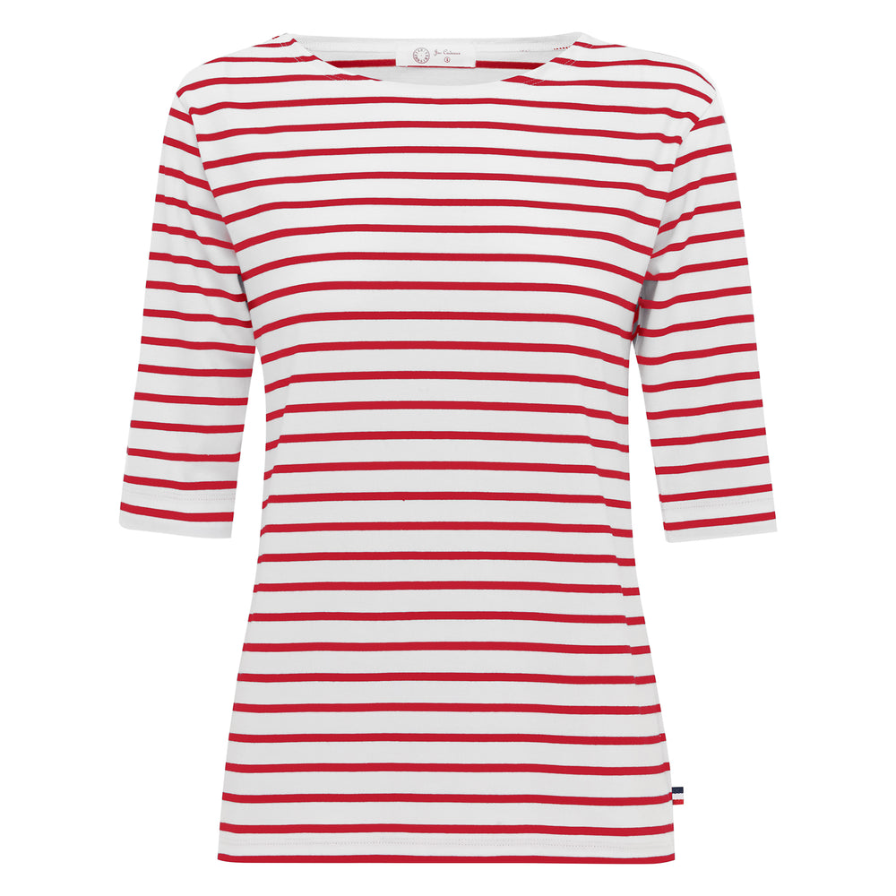 
                      
                        La Bouvier Red Stripe French Tee - Boat Neck
                      
                    