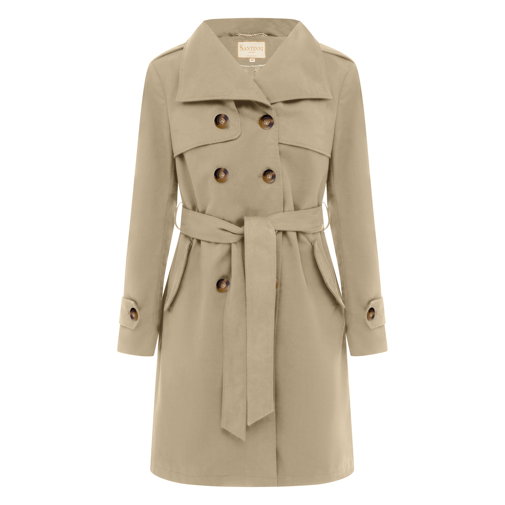 Fitted trench coat womens hotsell