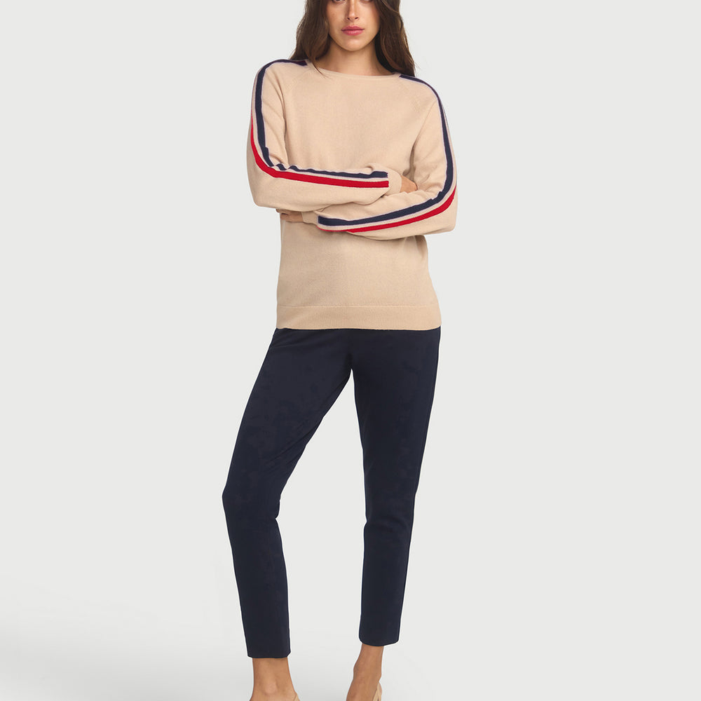 
                      
                        Cashmere & Wool French Racer Crewneck Sweater - BEIGE PREORDER END MARCH
                      
                    