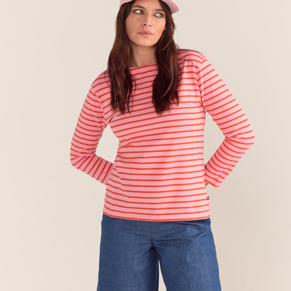 
                      
                        Breton Stripe French Top Pink Base Red Stripe
                      
                    