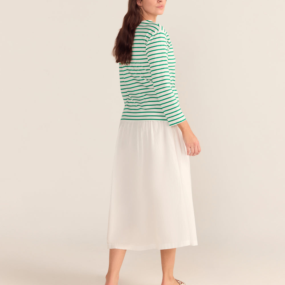 
                      
                        Green Breton Stripe French Top White Base Green Stripe
                      
                    