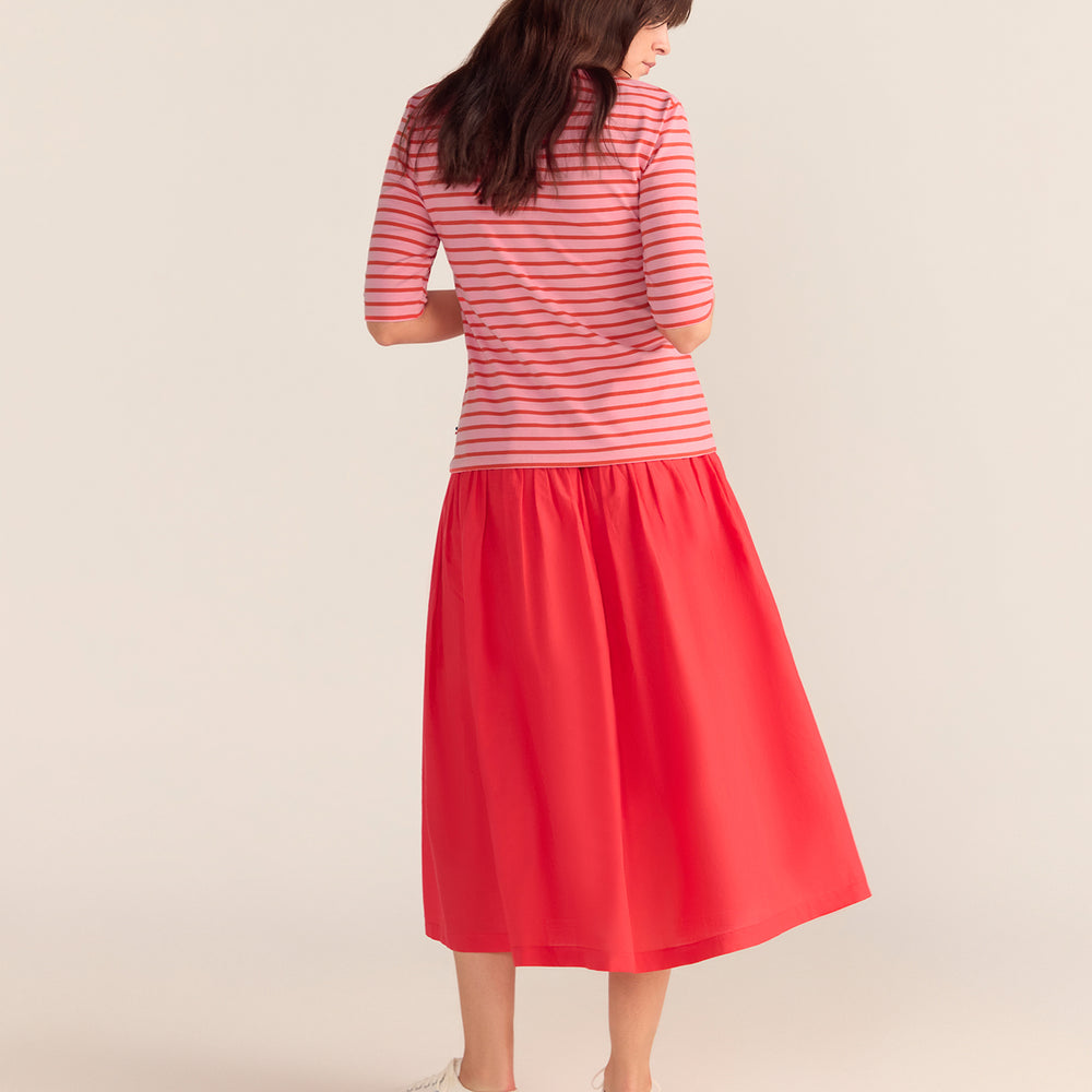 
                      
                        Breton Stripe French Tee Pink Base Red Stripe
                      
                    