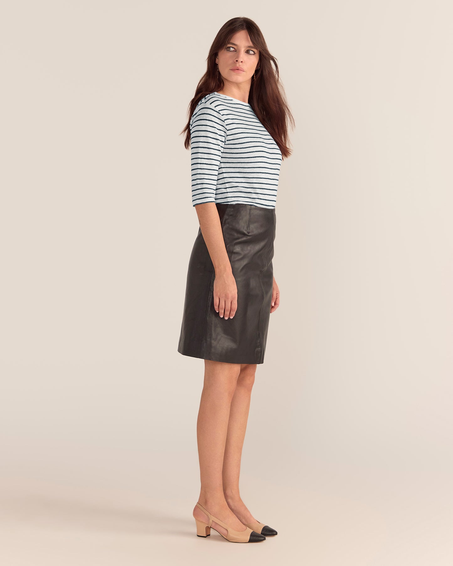 Black Leather Skirt