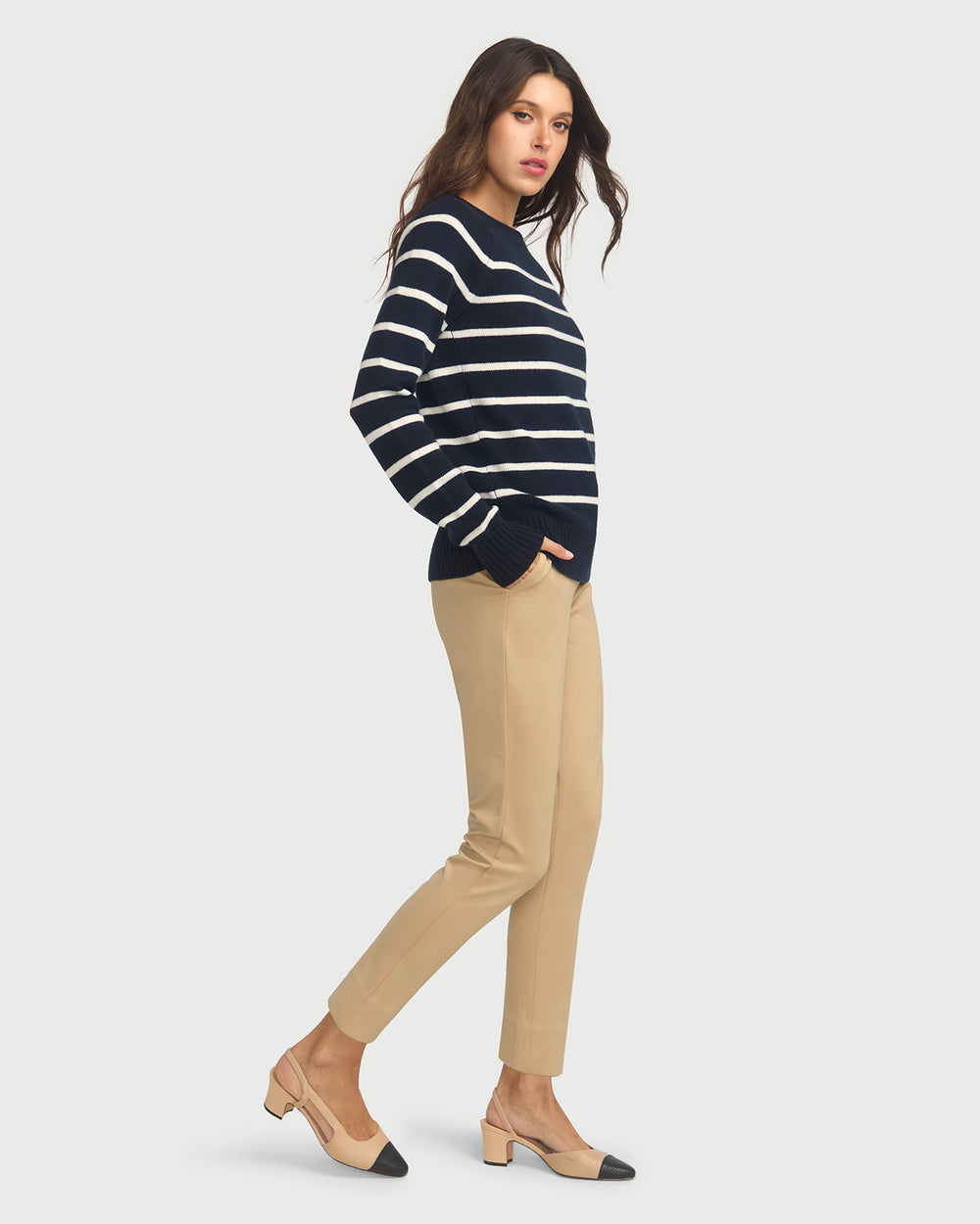 Audrey Breton Jumper Navy Blue
