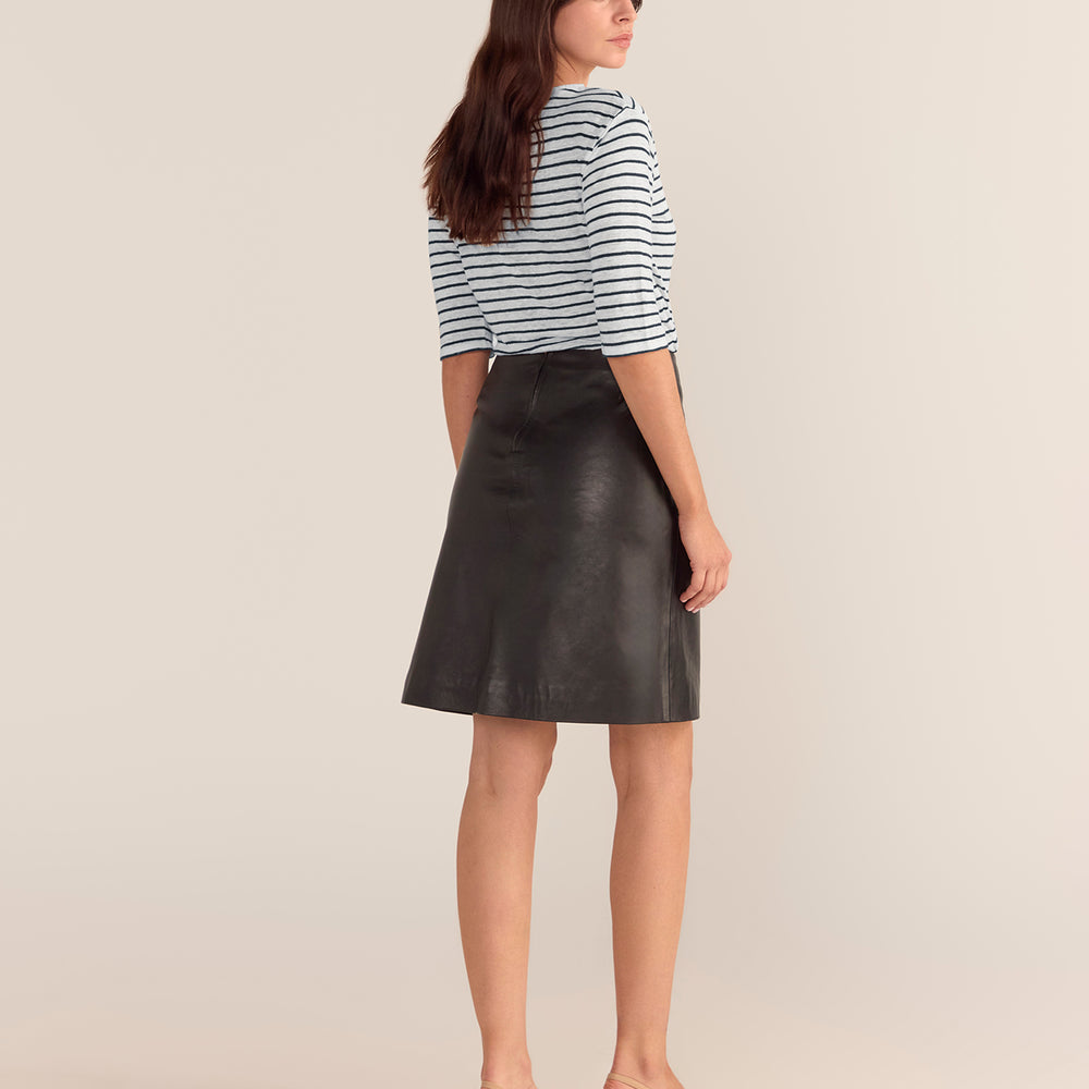 
                      
                        Black Leather Skirt
                      
                    