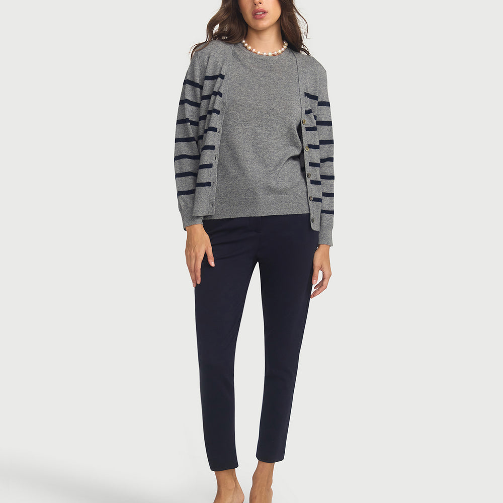 
                      
                        Margaux Grey Knit Top Cashmere & Wool
                      
                    