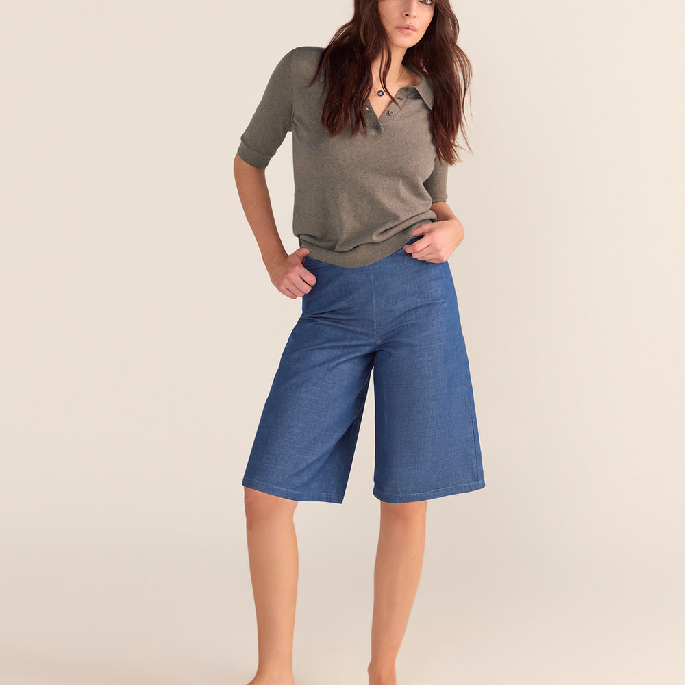 
                      
                        Cotton And Cashmere Polo Top MOCHA
                      
                    