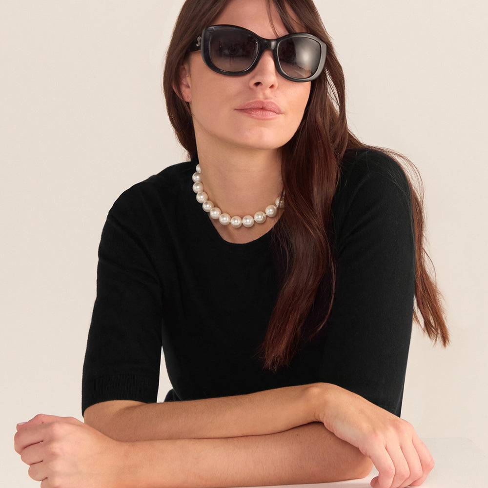 
                      
                        Cotton And Cashmere Top - Black
                      
                    