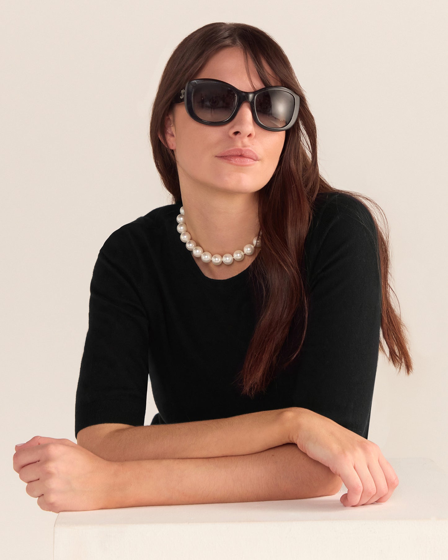 Cotton And Cashmere Top - Black PREORDER 25 AUGUST
