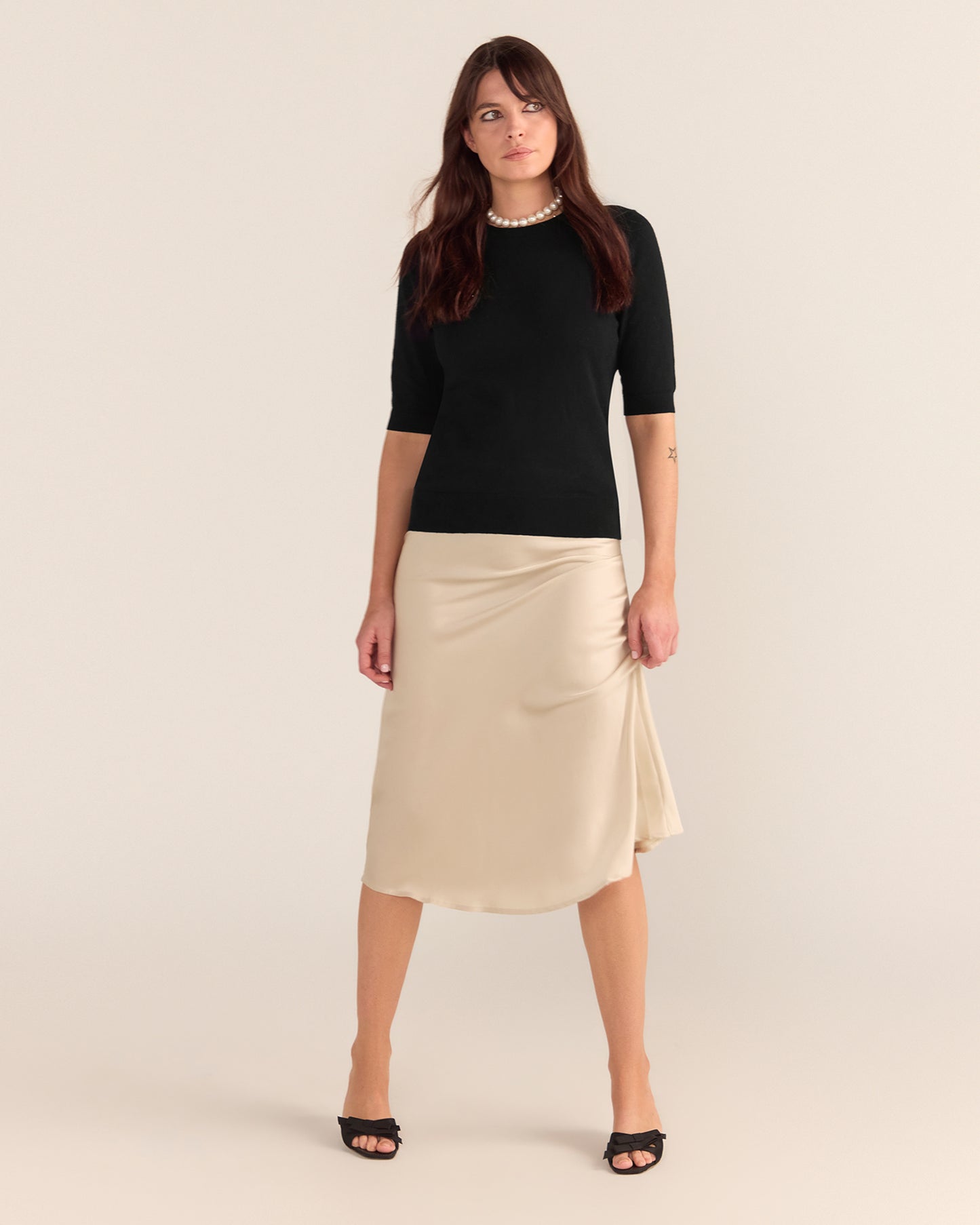 Silk Skirt - Champagne