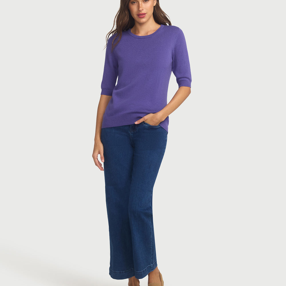 
                      
                        Margaux Knit Top In Cashmere & Wool - Lavender
                      
                    