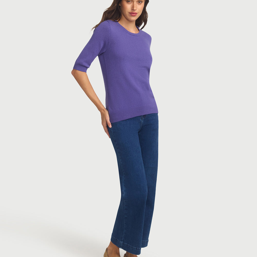 
                      
                        Margaux Knit Top In Cashmere & Wool - Lavender
                      
                    