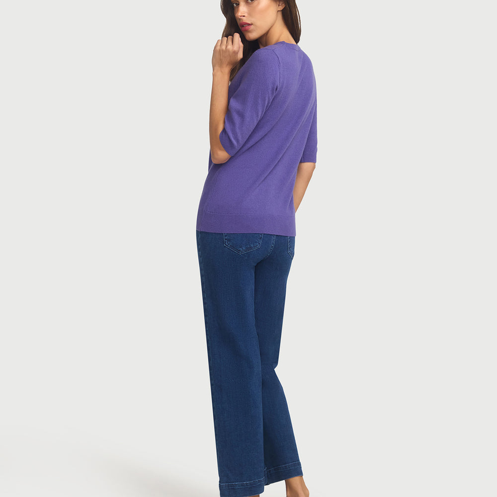 
                      
                        Margaux Knit Top In Cashmere & Wool - Lavender
                      
                    