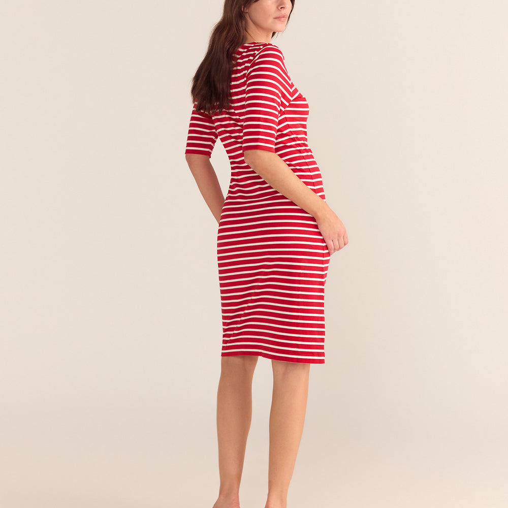 
                      
                        Brigitte Dress - Red White Stripe PREORDER 24 SEPTEMBER
                      
                    