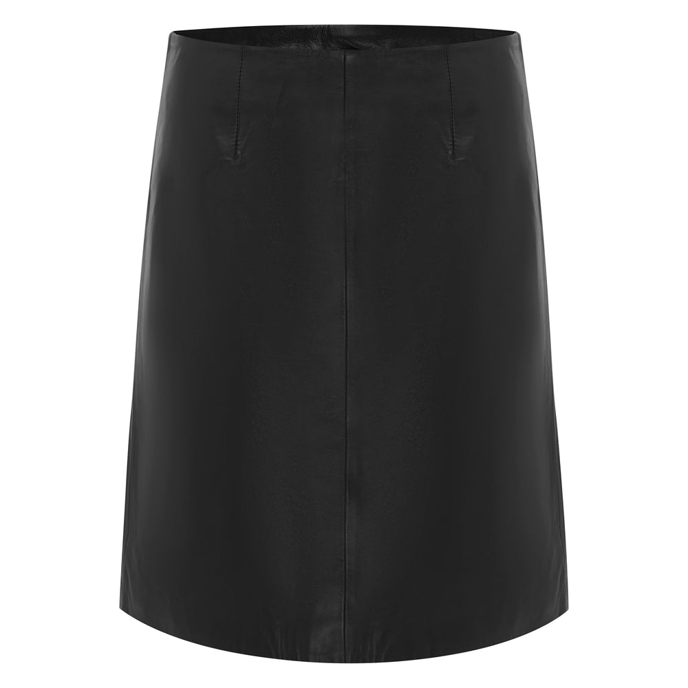 
                      
                        La Jupe Noir En Cuir - Black Leather Skirt
                      
                    