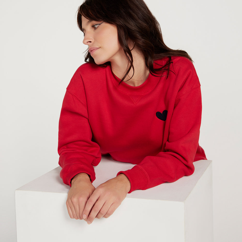 
                      
                        Jac Cadeaux Crew Neck Sweatshirt Red
                      
                    