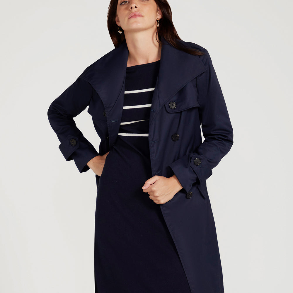 The Classic Trench- NAVY