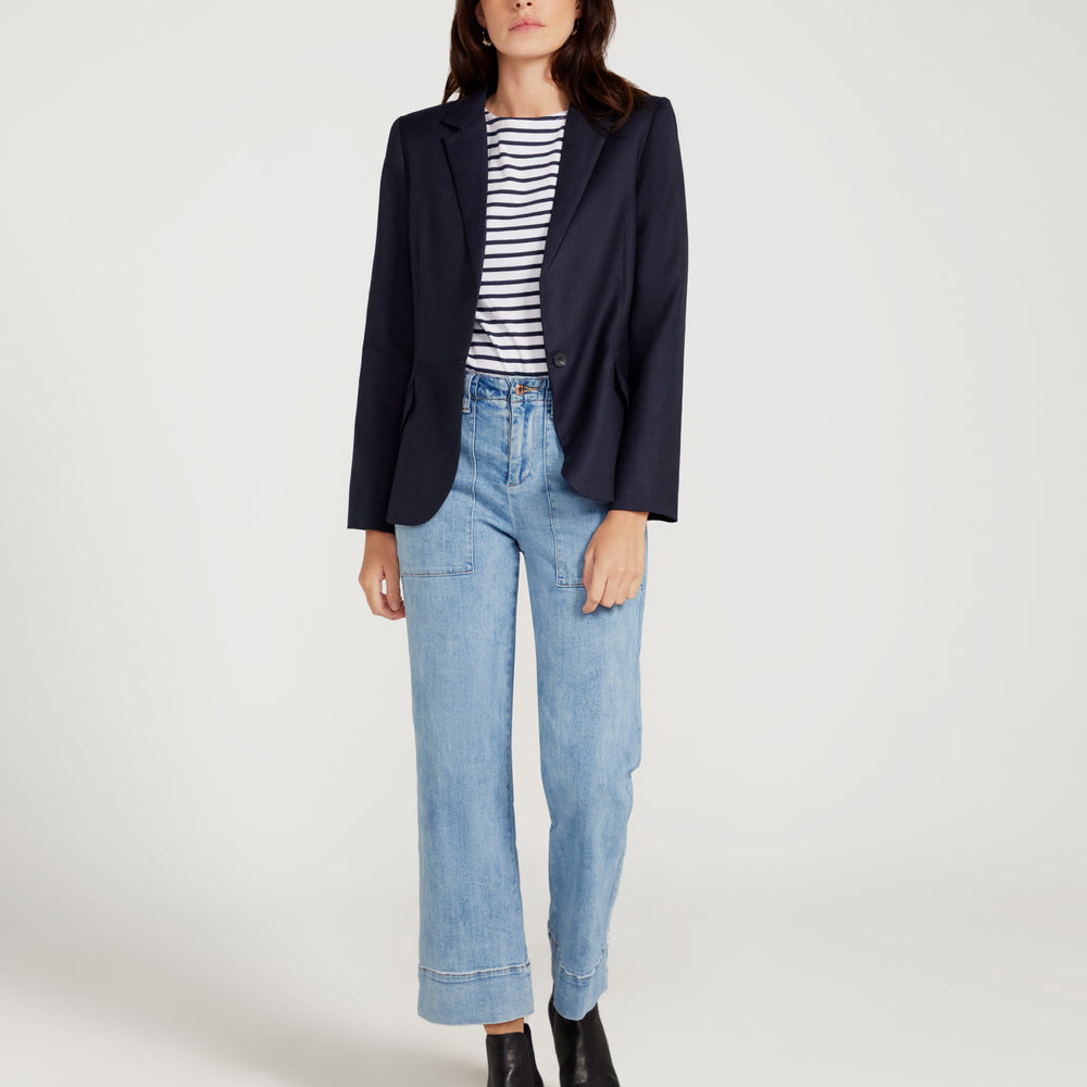 
                      
                        Claudette Blazer - Navy Blue
                      
                    