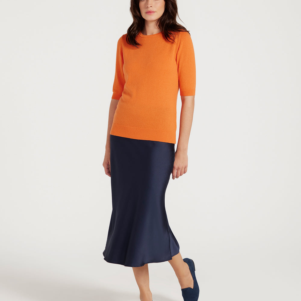 
                      
                        Margaux Knit Top In Cashmere & Wool - ORANGE
                      
                    