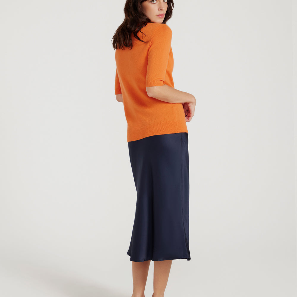 
                      
                        Margaux Knit Top In Cashmere & Wool - ORANGE
                      
                    