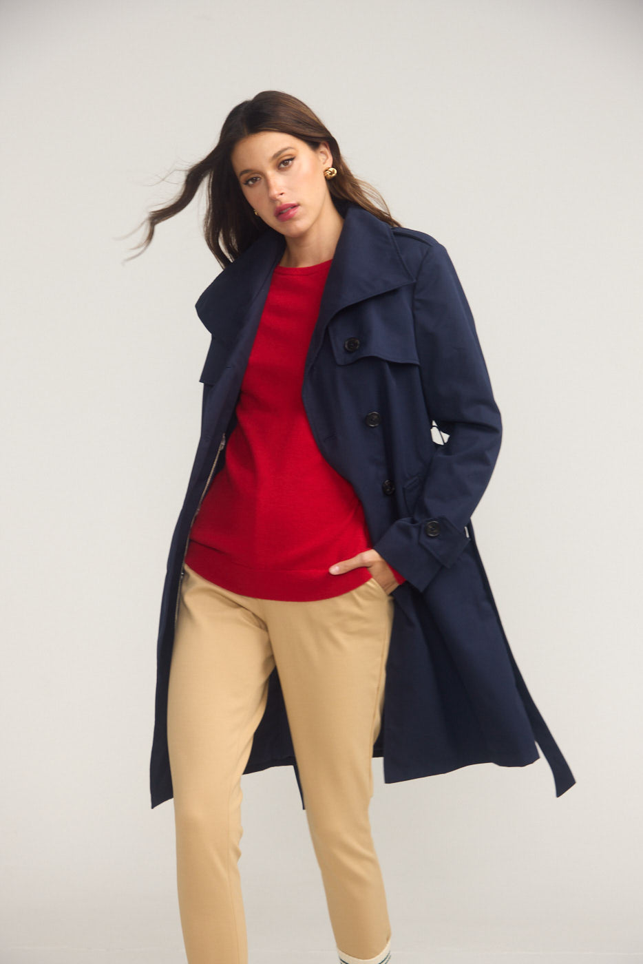 The Classic Trench- NAVY