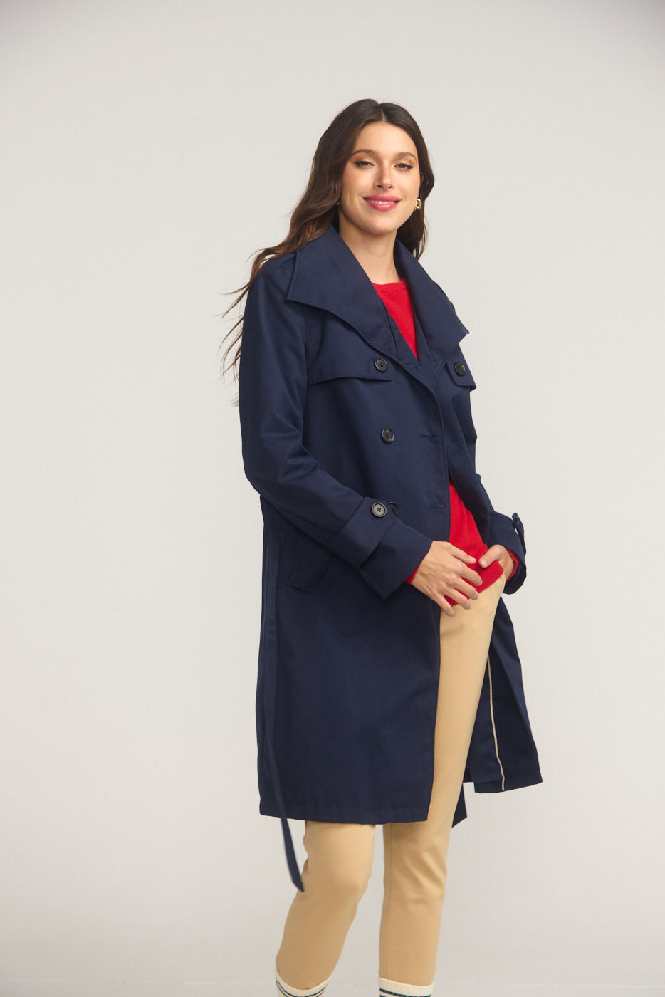 The Classic Trench- NAVY