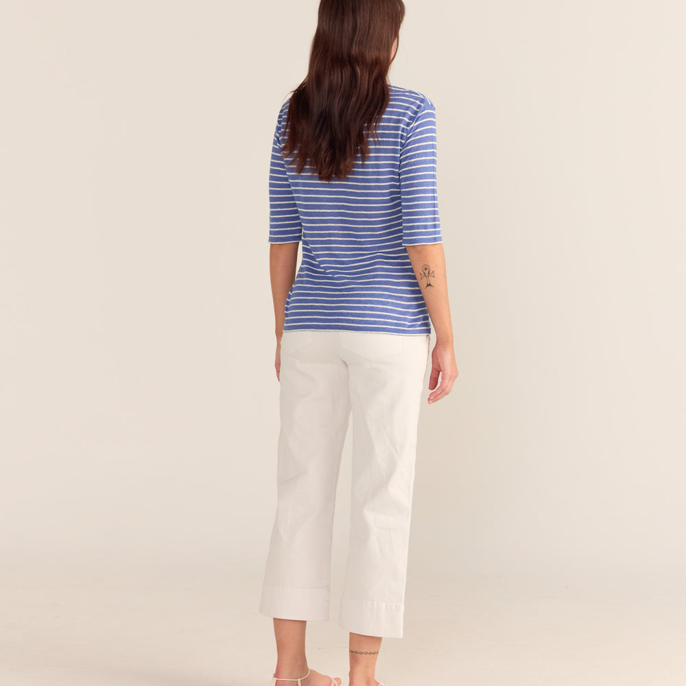 
                      
                        The White Cropped Jean
                      
                    