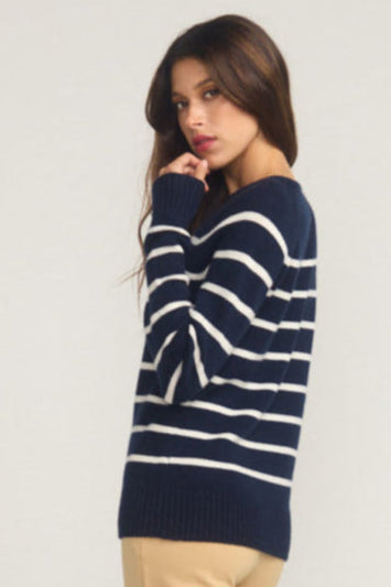Audrey Breton Jumper Navy Blue