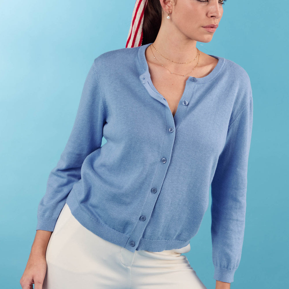 Grace Cardigan - Blue Serenity