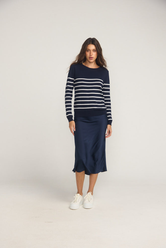 
                      
                        Silk Skirt Navy Blue
                      
                    