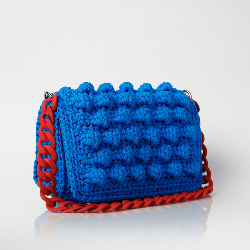 
                      
                        Ossian Blue Crochet Shoulder Bag
                      
                    