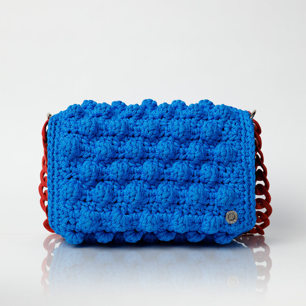 
                      
                        Ossian Blue Crochet Shoulder Bag
                      
                    