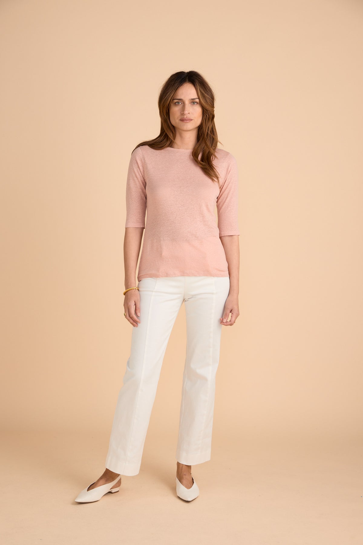 Linen Top Pink