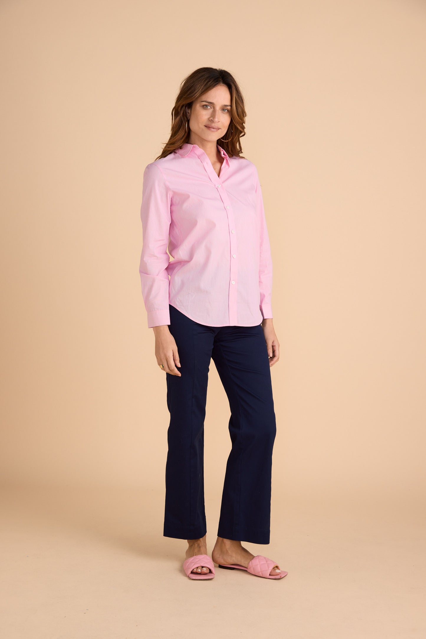 Saint-Germain Shirt - Pink & White Pinstripe