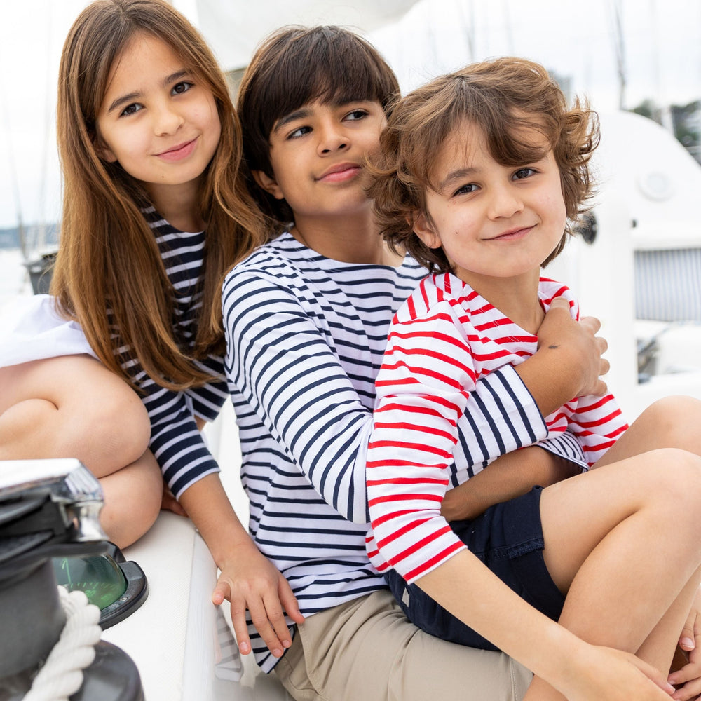 Jac Enfants Childrens Breton Stripe Tops - 3 colours to choose from