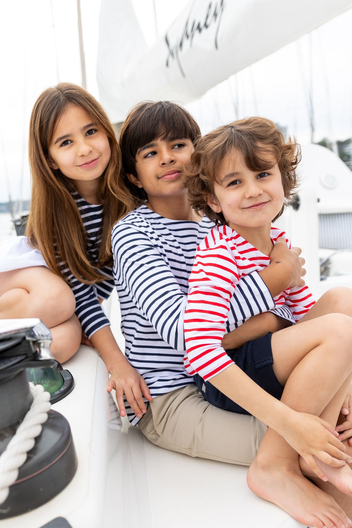 Jac Enfants Childrens Breton Stripe Tops - 3 colours to choose from