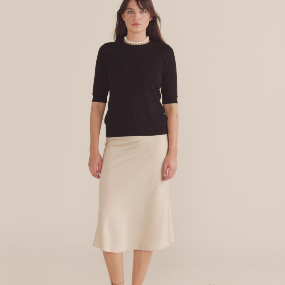 Silk Skirt - Champagne
