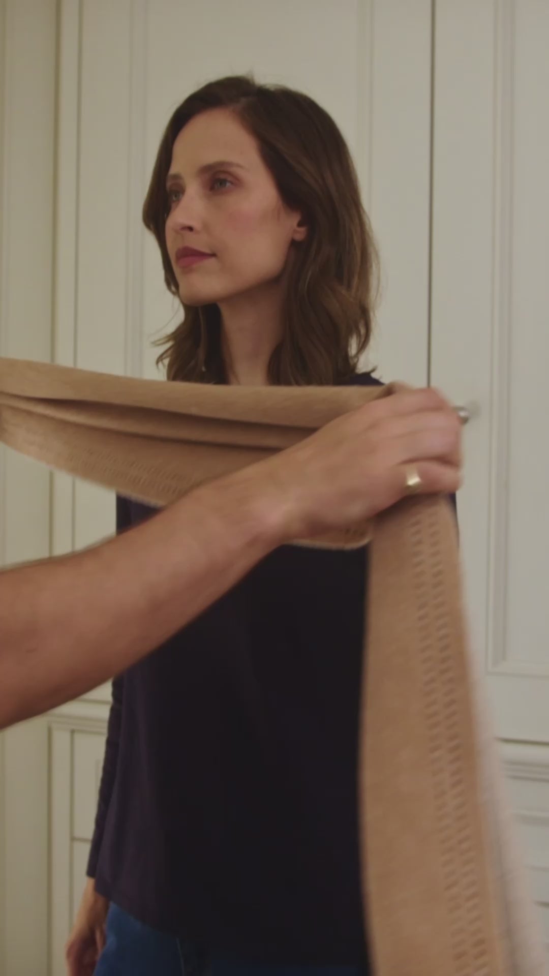 Cashmere & Wool Scarf -  Camel PREORDER END MARCH