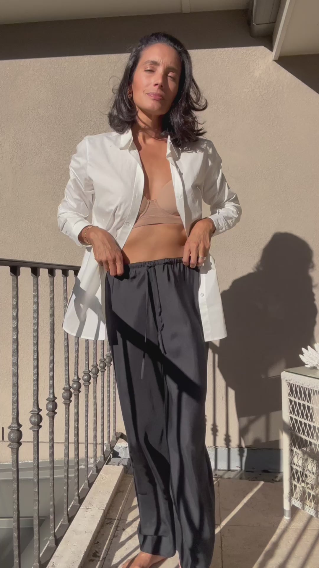 Silk Pant Bias Cut - Navy